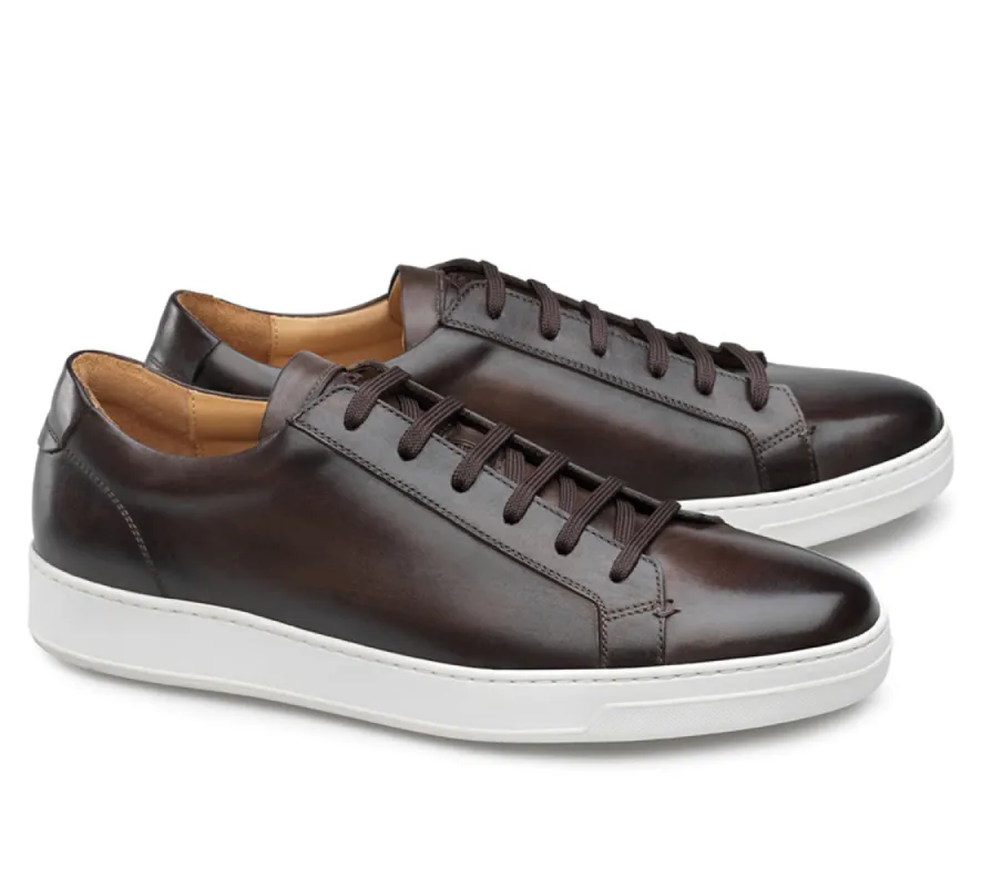 Brown Leather Cornella Lace Up Sneakers sold by Costoso Italiano