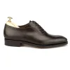 Flat Feet Shoes - Brown Leather Paveley Brogue Oxfords with Arch Support sold by Costoso Italiano
