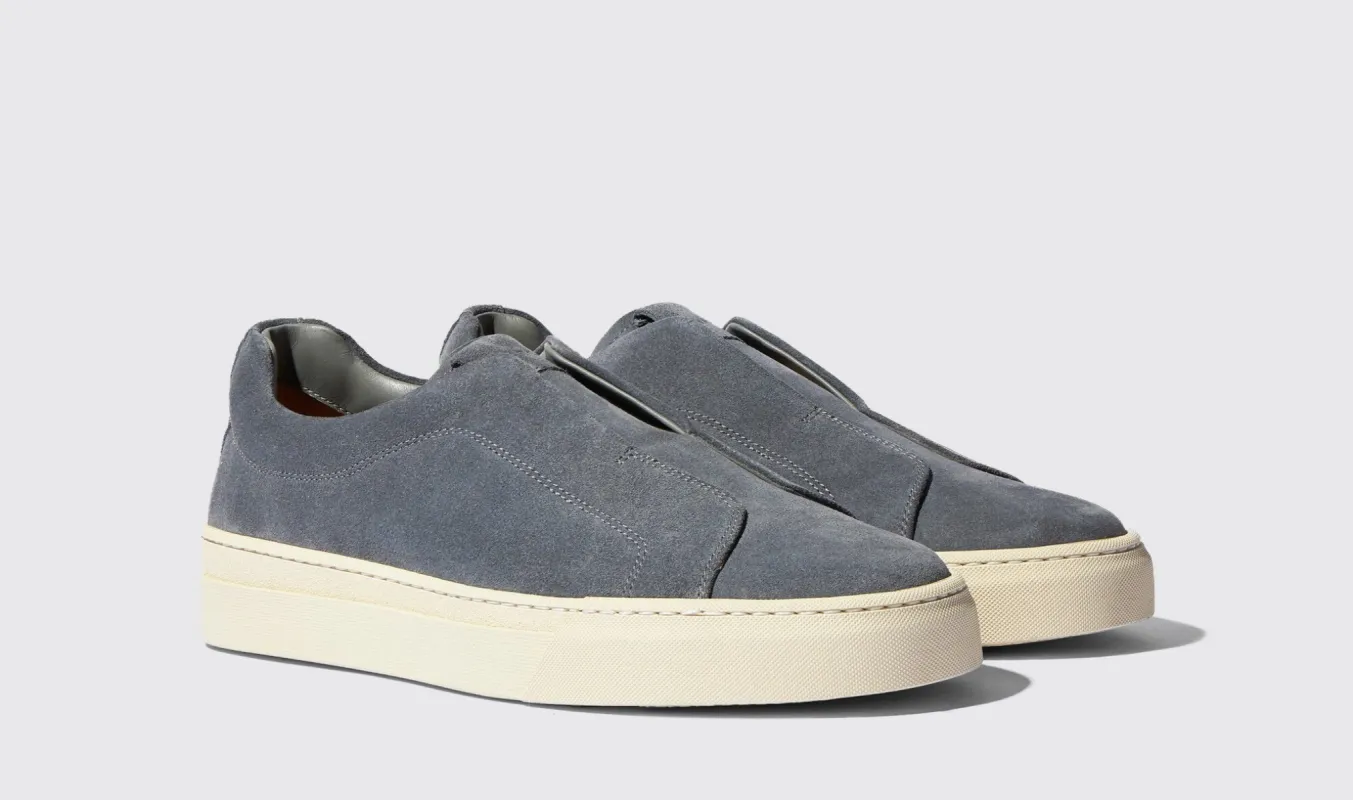 Sky Blue Leather Surge Slipon Sneakers - Summer 2024 Collection sold by Costoso Italiano