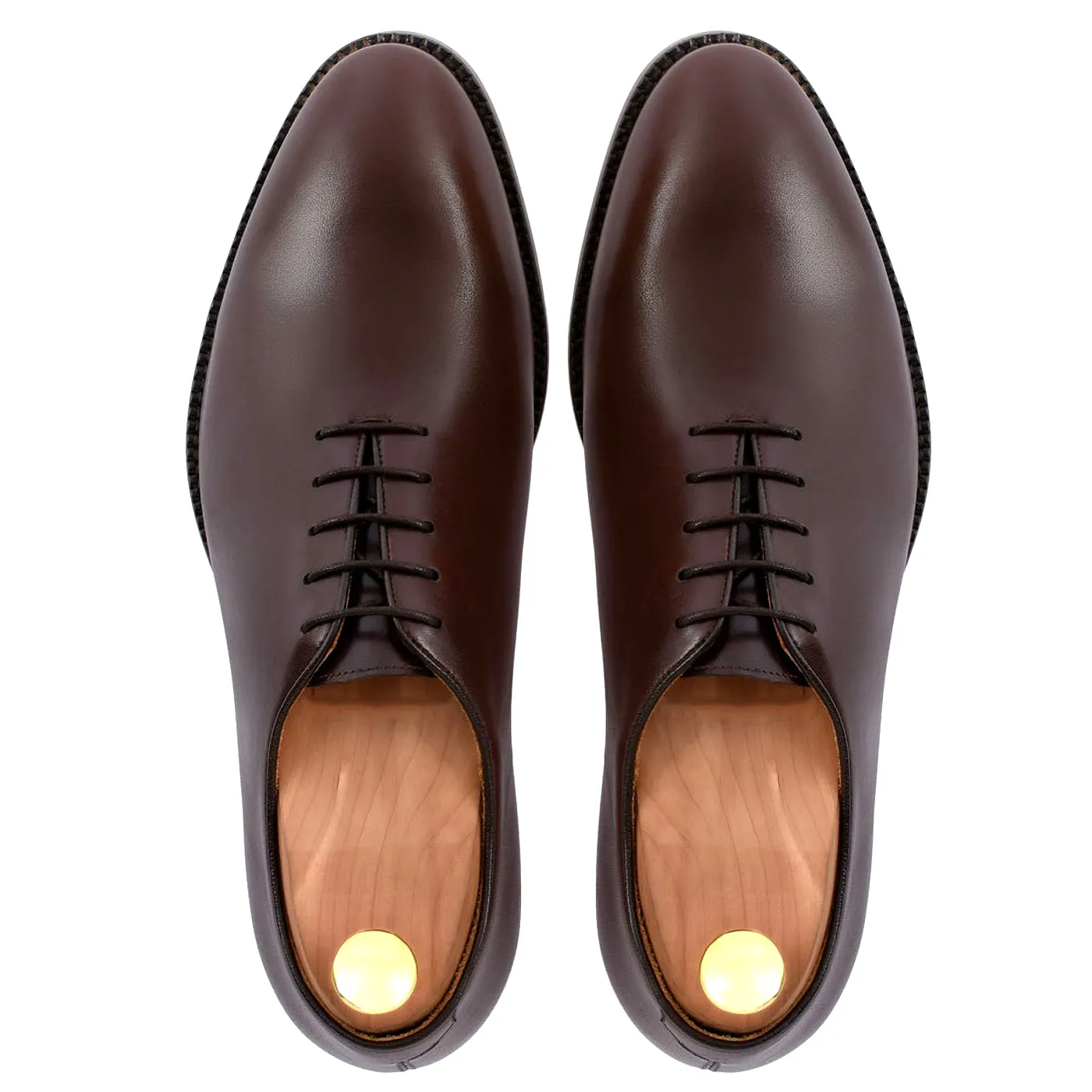 Height Increasing Brown Leather Drayton One Cut Oxfords sold by Costoso Italiano product image thumbnail 3