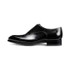 Black Suede Leather Woodford Balmoral Toe Cap Oxfords - Formal Shoes sold by Costoso Italiano