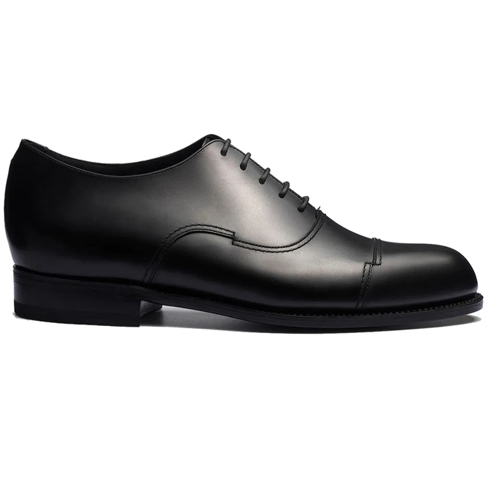Height Increasing Black Leather Broxtowe Balmoral Oxfords sold by Costoso Italiano product image thumbnail 2