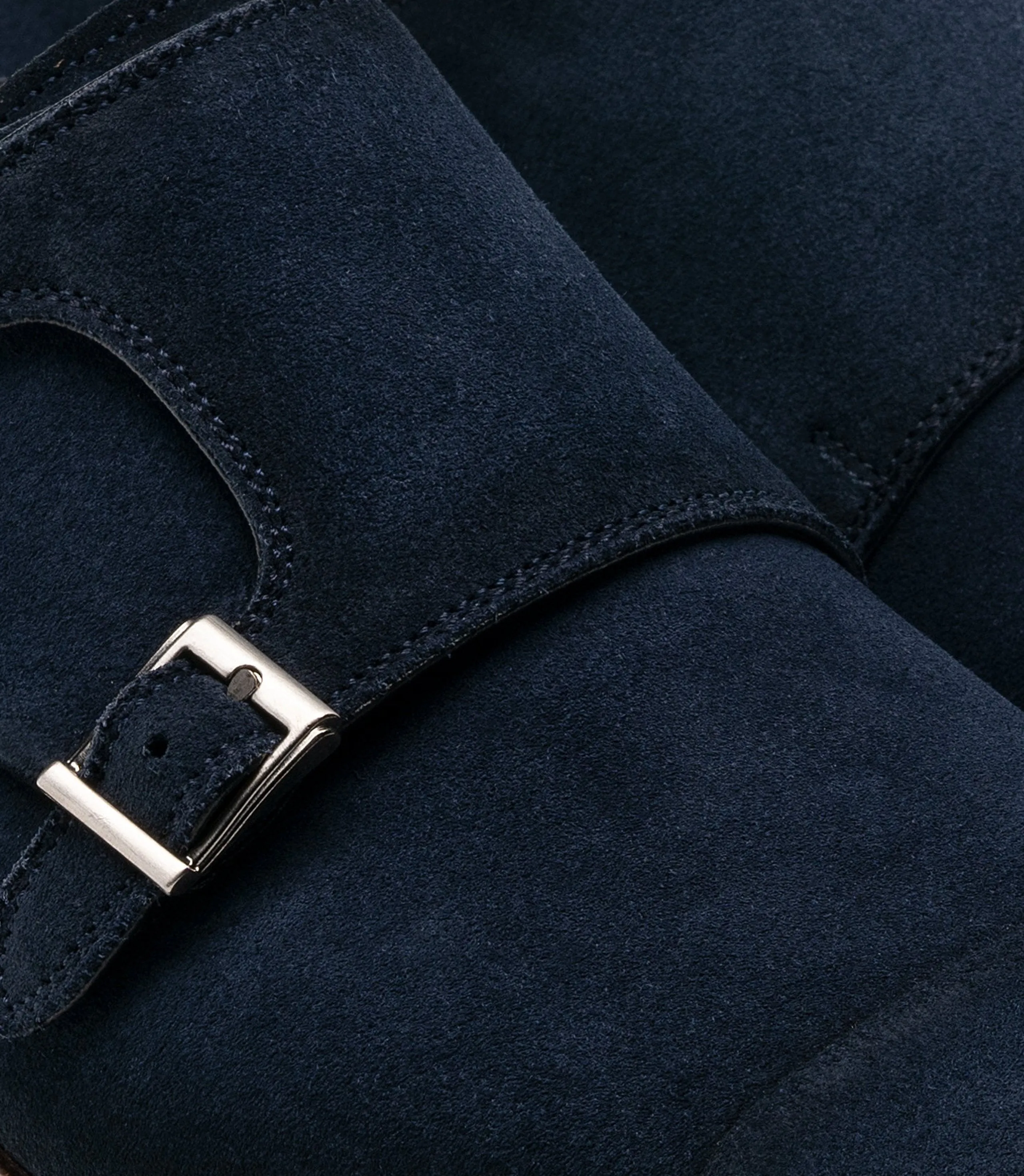 Flat Feet Shoes - Blue Suede Gariton Monk Strap Shoes with Arch Support sold by Costoso Italiano product image thumbnail 3