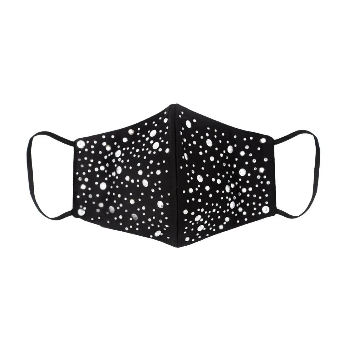 Black Silk Mask with Star in Night in Swarovski Crystals sold by Costoso Italiano product image thumbnail 2