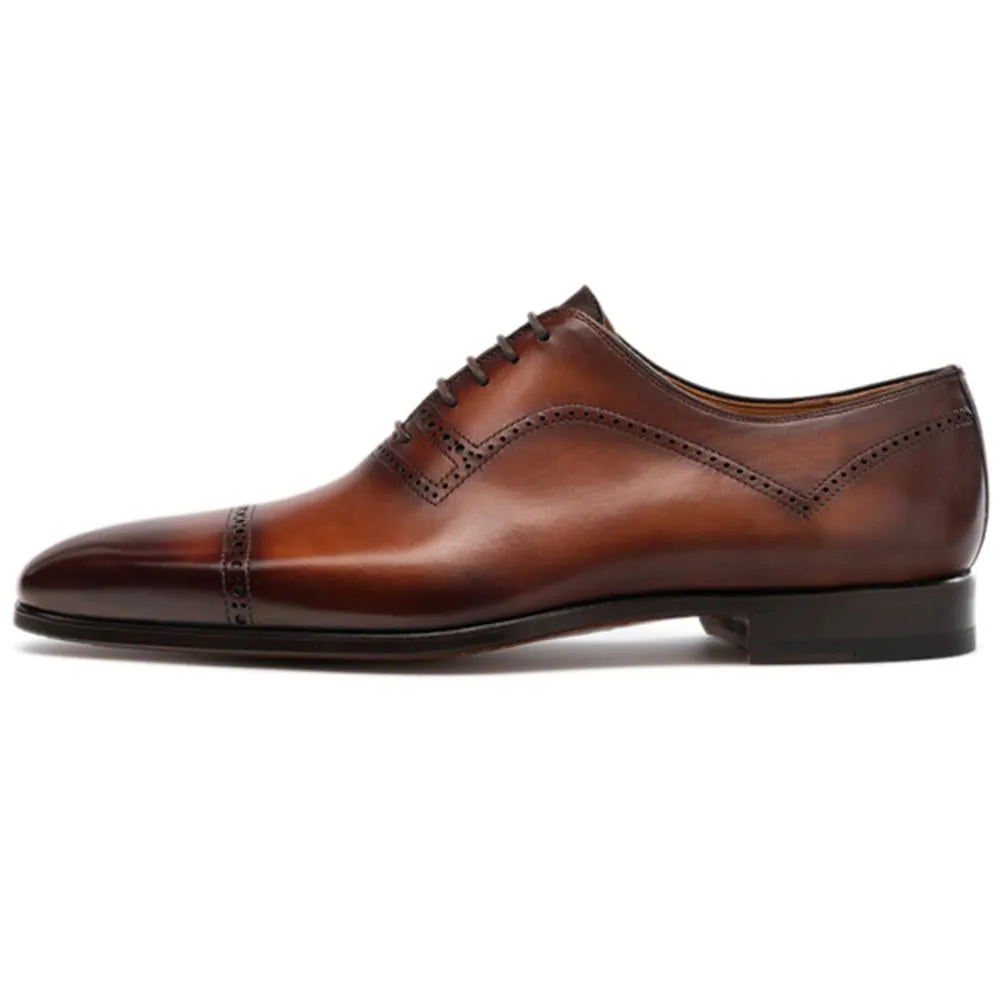 Flat Feet Shoes - Brown Leather Crofton Brogue Oxfords with Arch Support sold by Costoso Italiano product image thumbnail 2