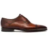 Flat Feet Shoes - Brown Leather Crofton Brogue Oxfords with Arch Support sold by Costoso Italiano