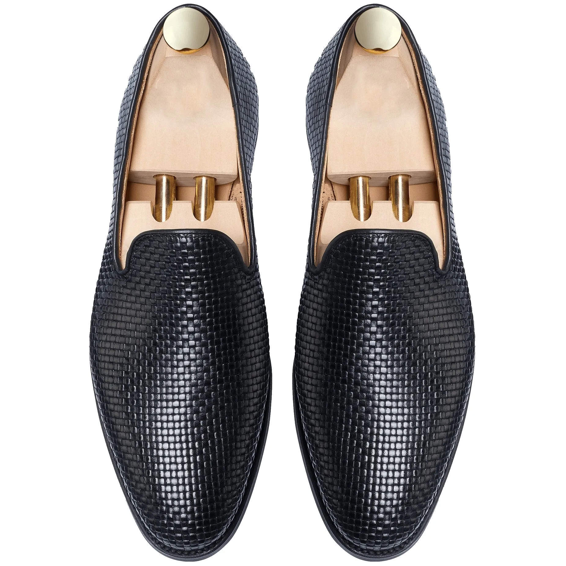 Flat Feet Shoes - Black Leather Bexley Loafers with Arch Support sold by Costoso Italiano product image thumbnail 3