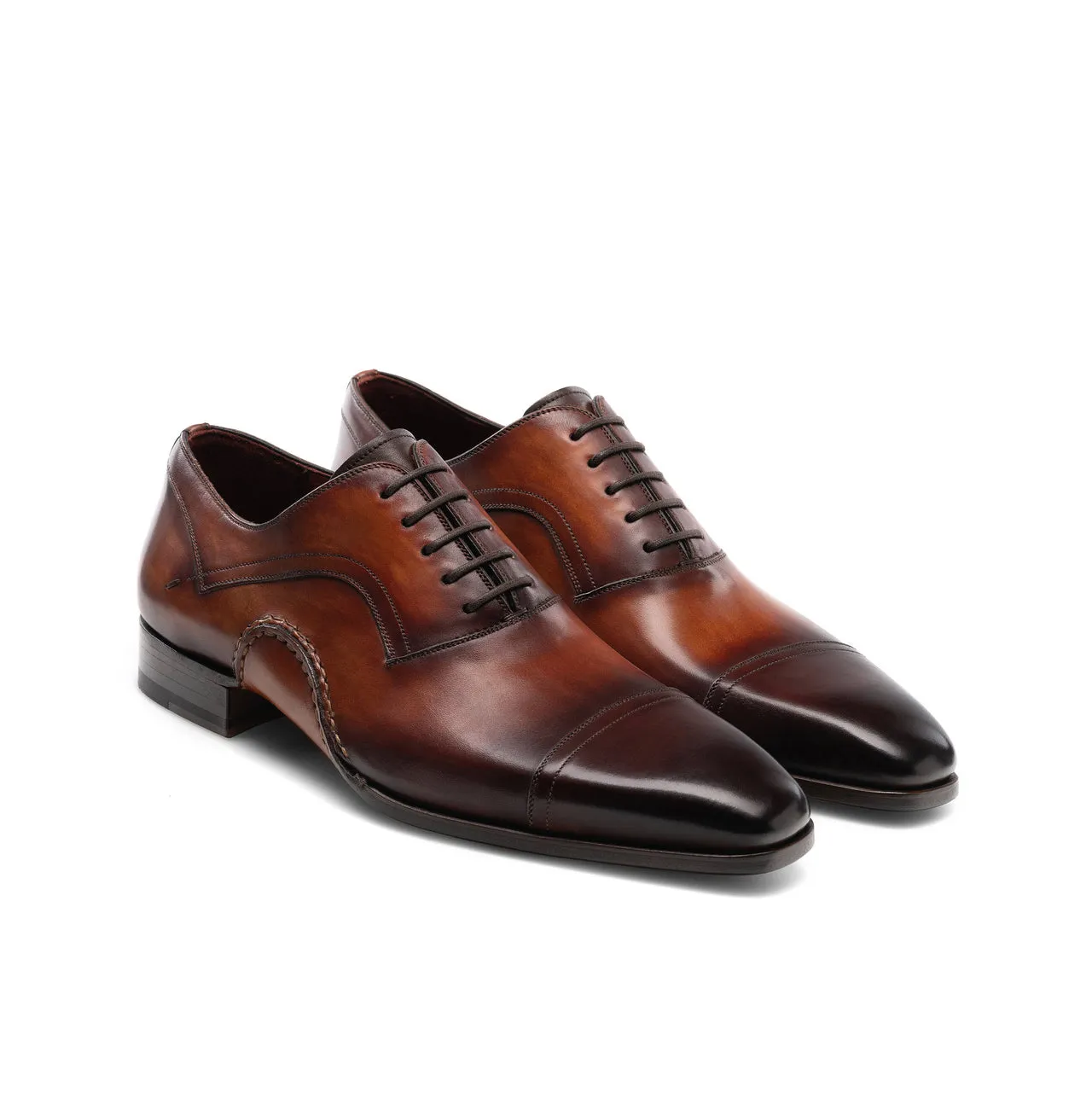 Brown Leather Byron Bay Oxfords Shoes sold by Costoso Italiano