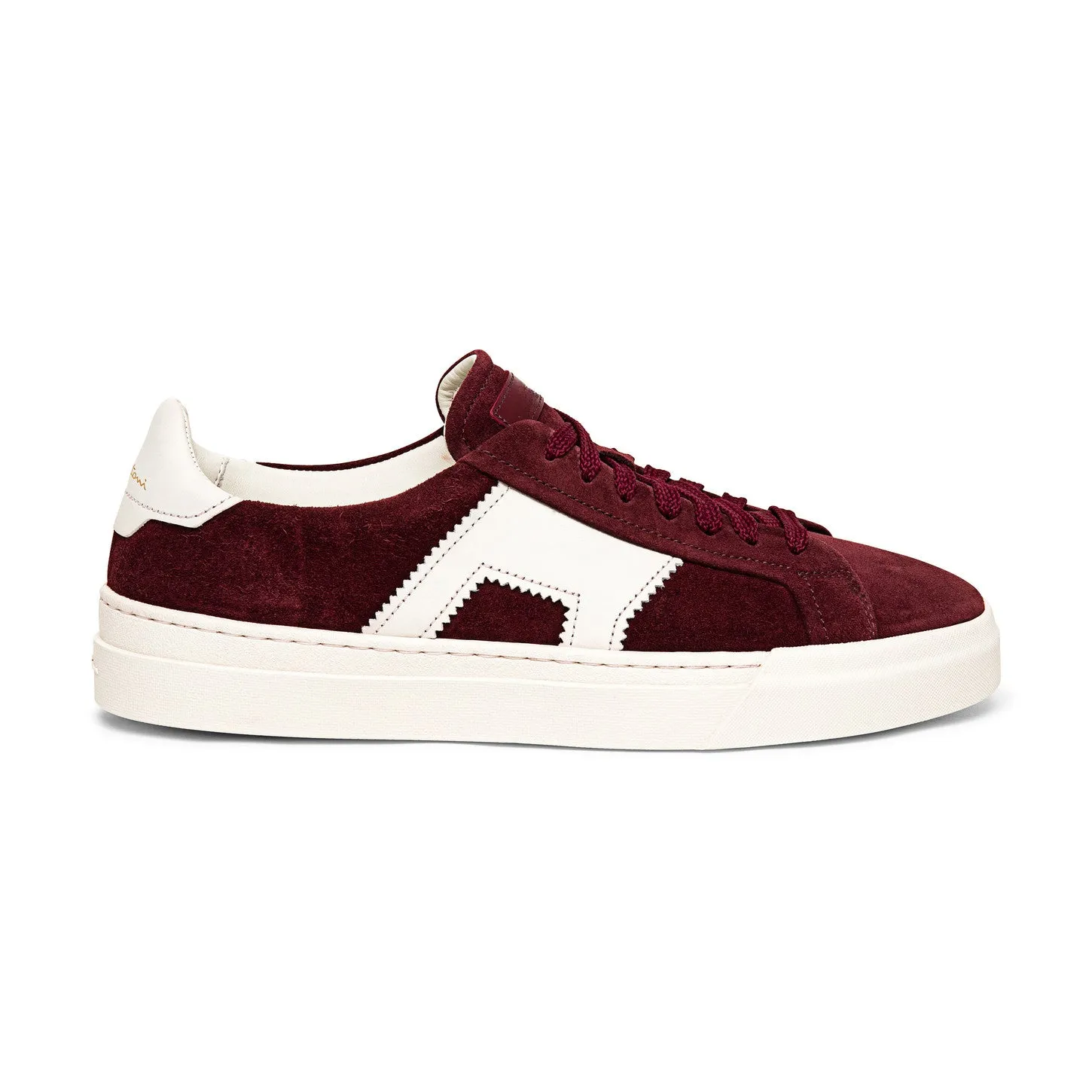 Burgundy Suede Amelie Lace Up Sneakers - AW24 sold by Costoso Italiano product image thumbnail 2
