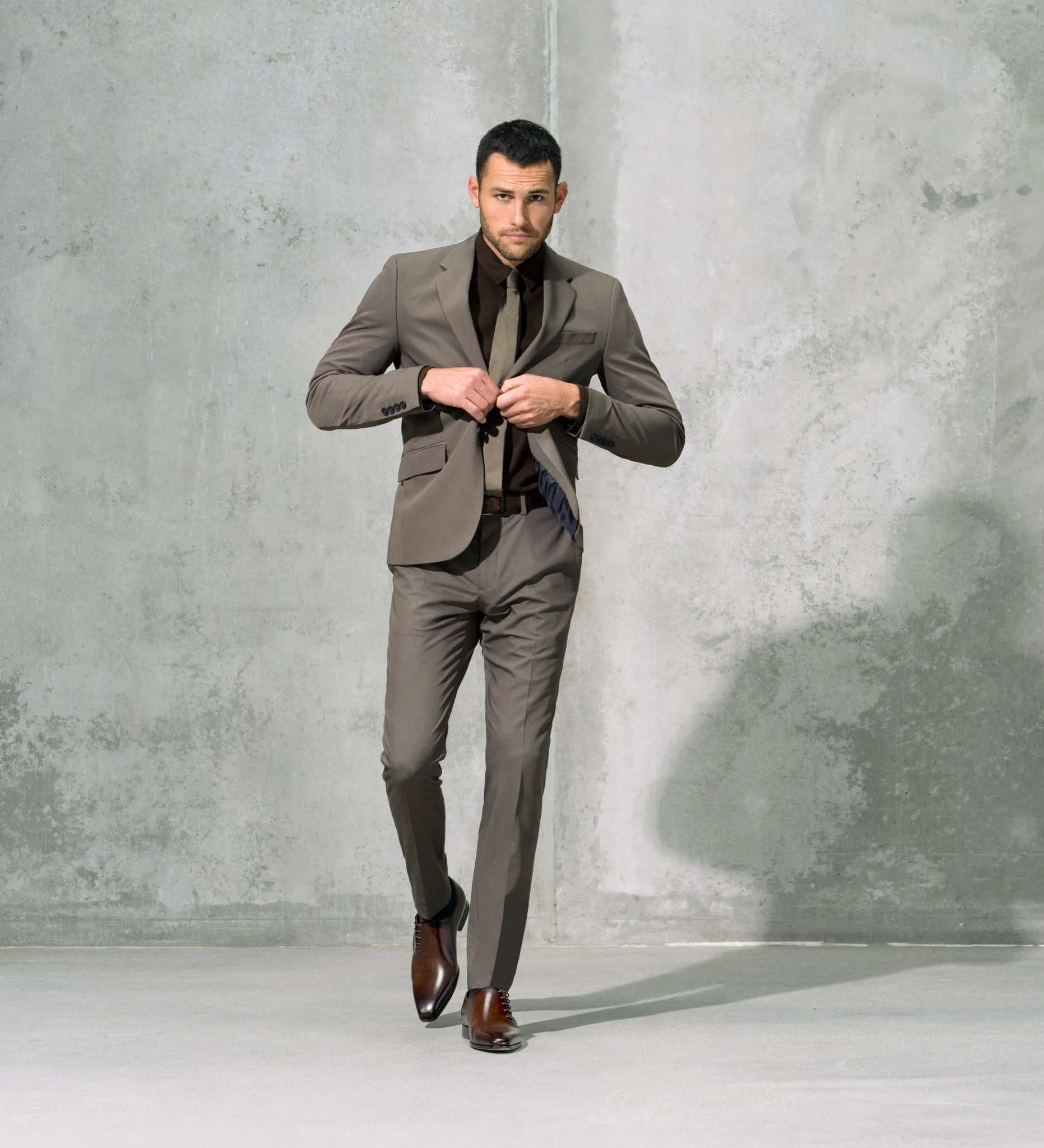 Brown Leather Evzen Lace Up Whole Cut Oxfords - SS23 sold by Costoso Italiano product image thumbnail 4