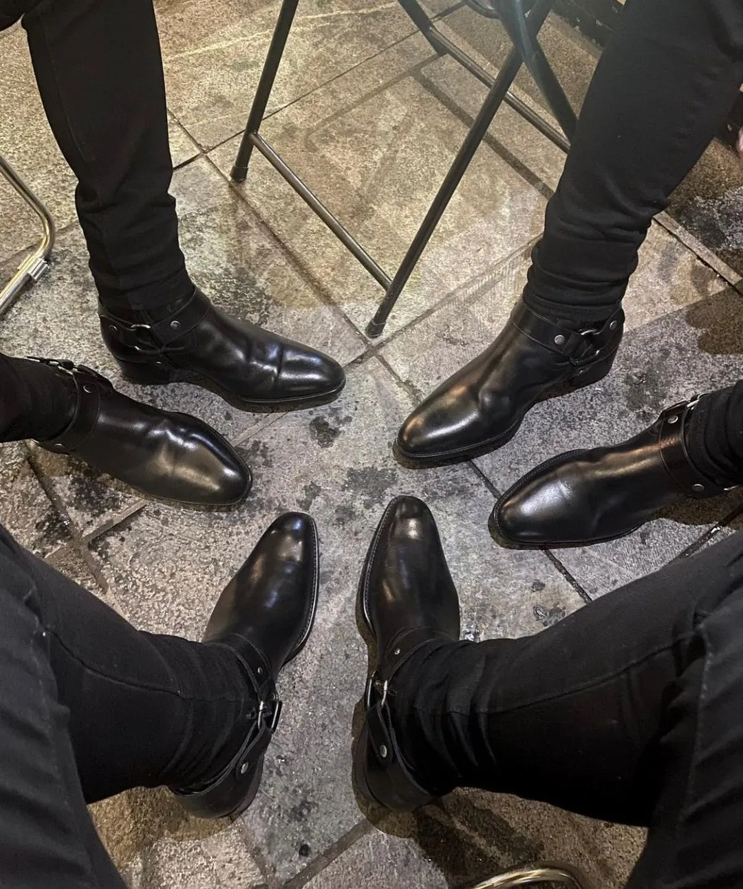 Black Leather Ravien Harness Chelsea Boots - Cowboy Edition sold by Costoso Italiano product image thumbnail 2