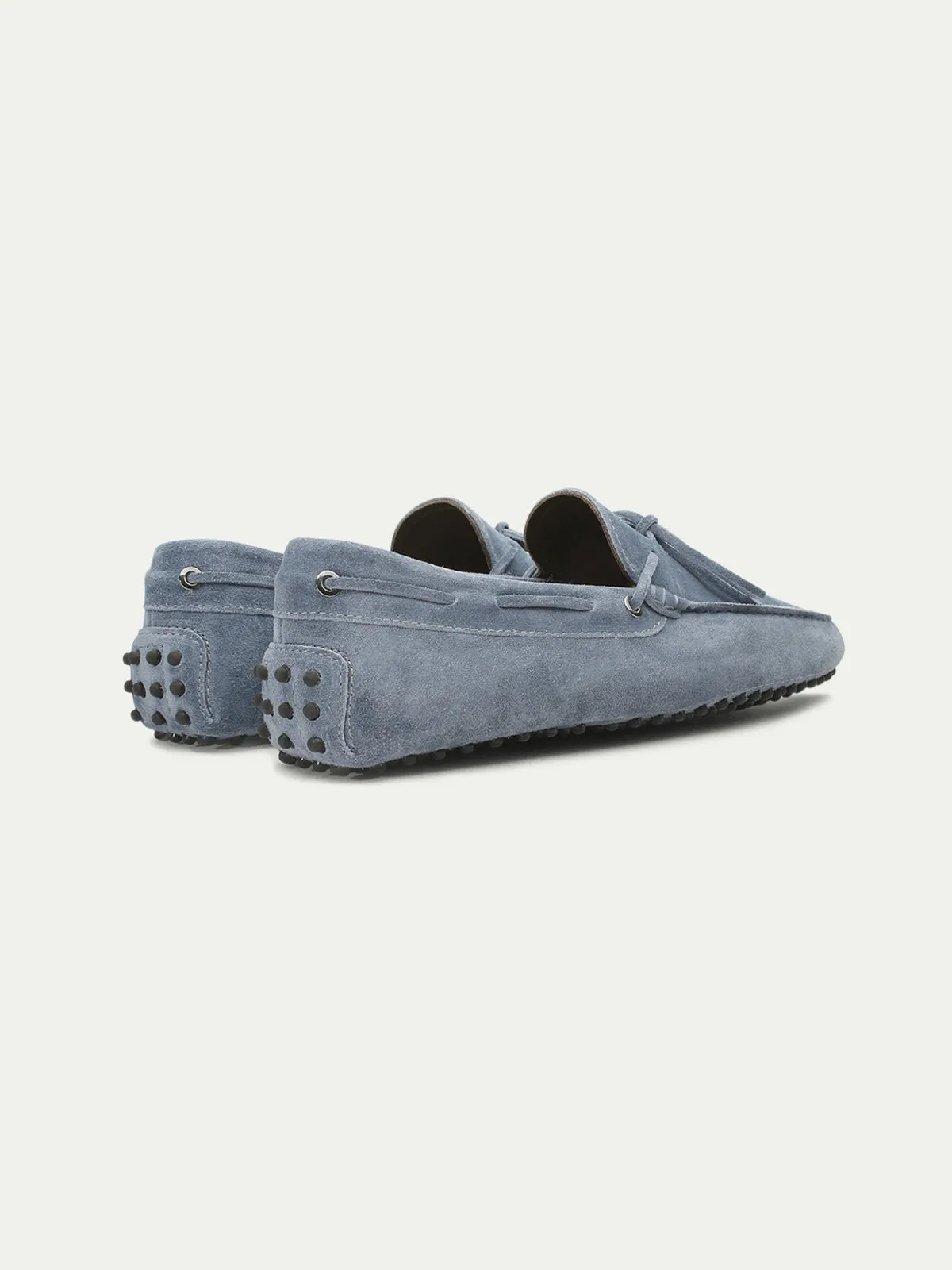 Light Blue Suede Ophelia Driving Loafers - AW24 sold by Costoso Italiano product image thumbnail 3