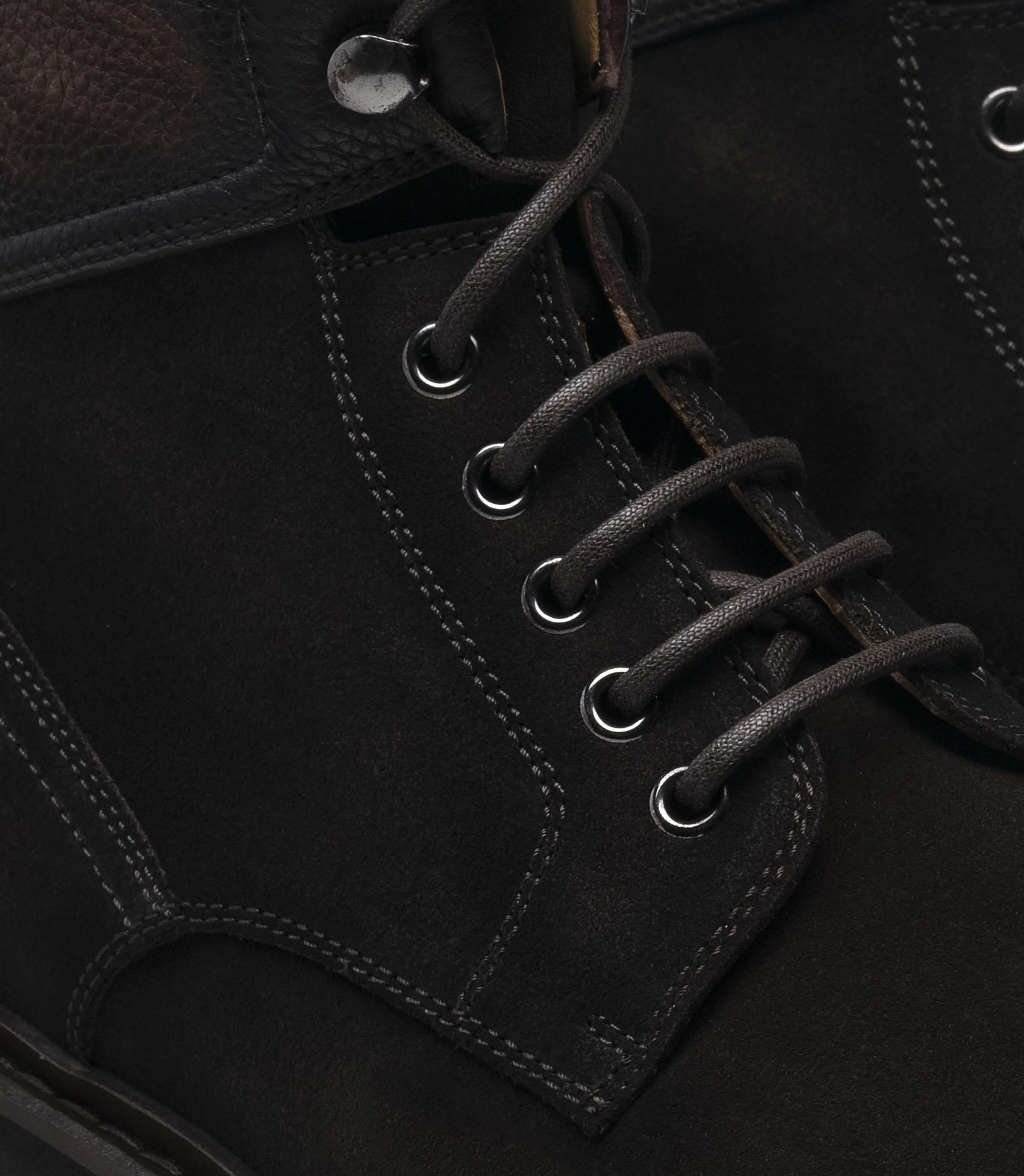 Height Increasing Brown Suede Boston Chunky Oxford Boots sold by Costoso Italiano product image thumbnail 3