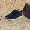 Luxury Edition - Artisian Made Navy Blue Italian Suede Athena City Half Boots - AW24 sold by Costoso Italiano