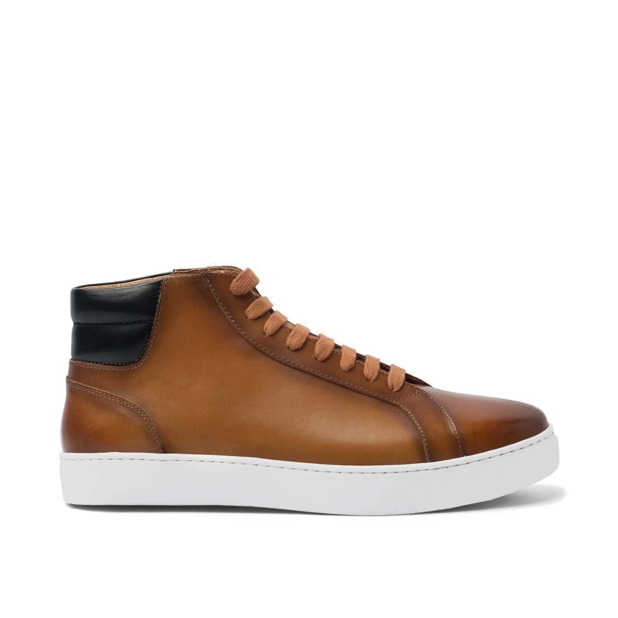Height Increasing Tan Leather Angus Sneaker Boots sold by Costoso Italiano product image thumbnail 2