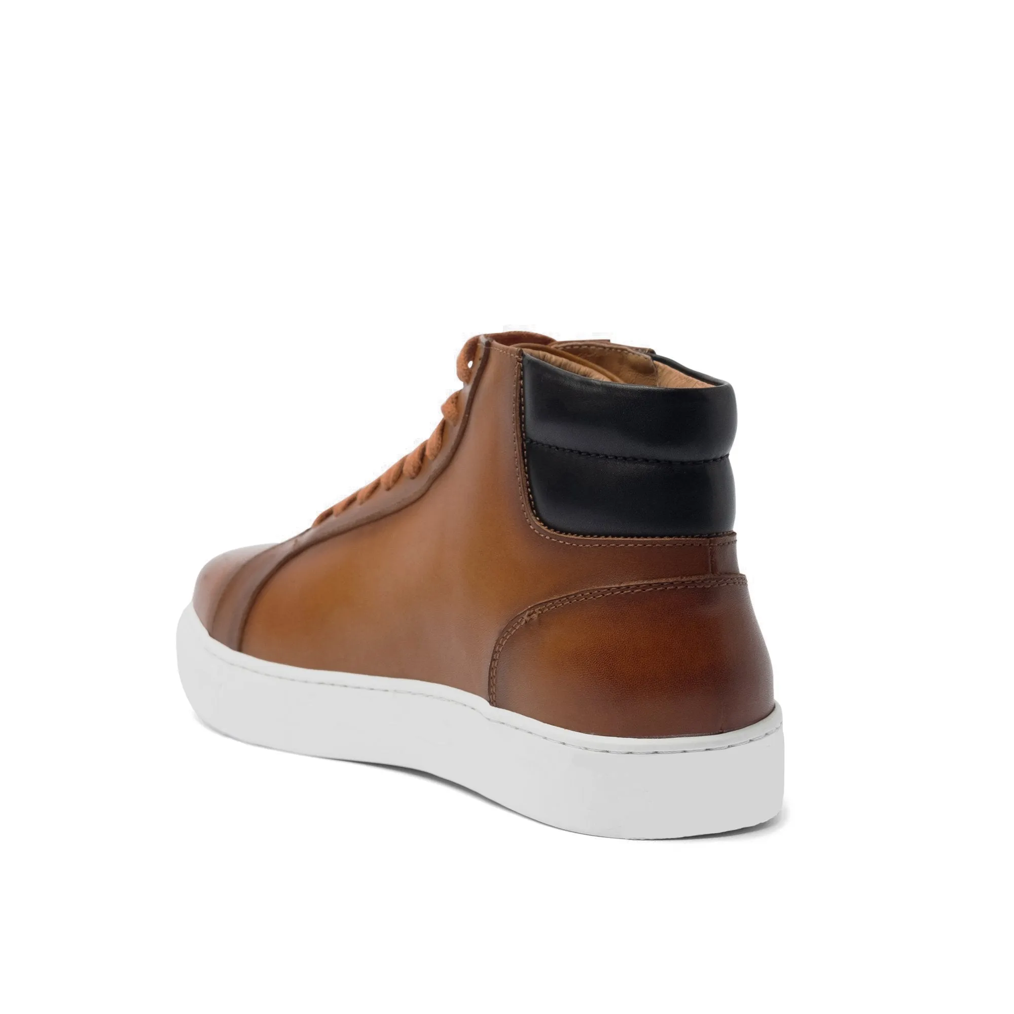 Height Increasing Tan Leather Angus Sneaker Boots sold by Costoso Italiano product image thumbnail 4