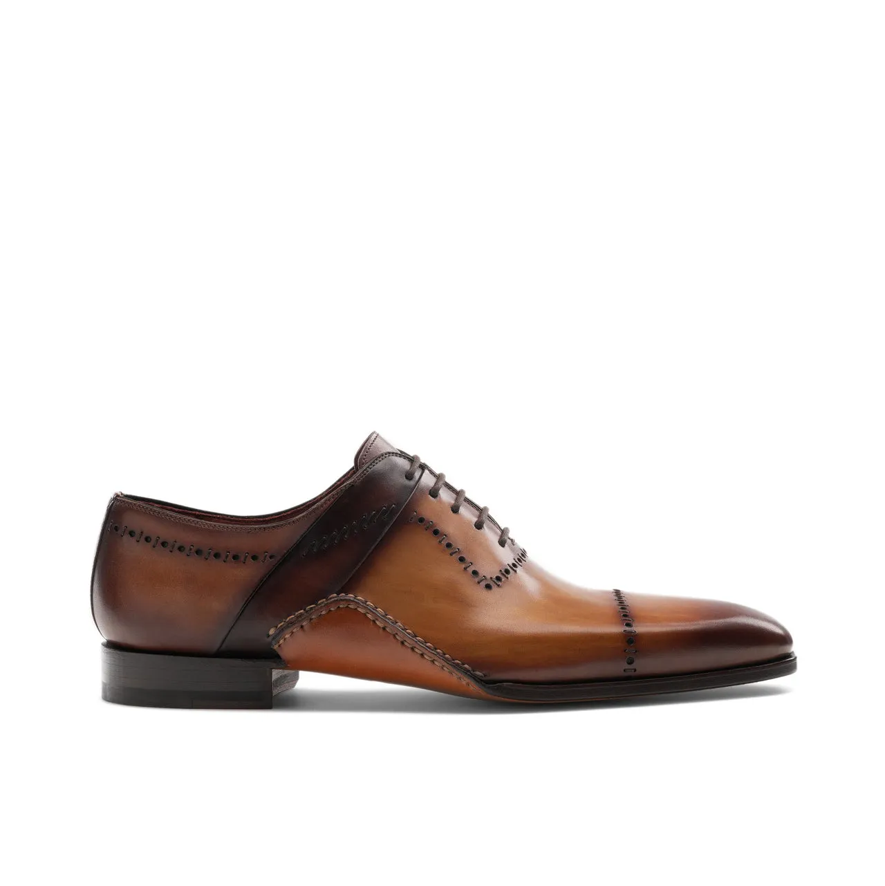 Tan Leather Canberra Oxfords Shoes sold by Costoso Italiano product image thumbnail 2