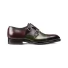 Brown and Green Leather Castle Monk Straps sold by Costoso Italiano