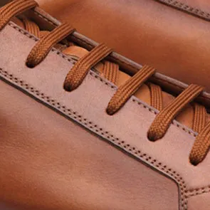 Tan Leather Cornella Lace Up Sneakers sold by Costoso Italiano product image thumbnail 2