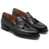 Black Leather Barbican Tassel Loafers - Formal Shoes sold by Costoso Italiano
