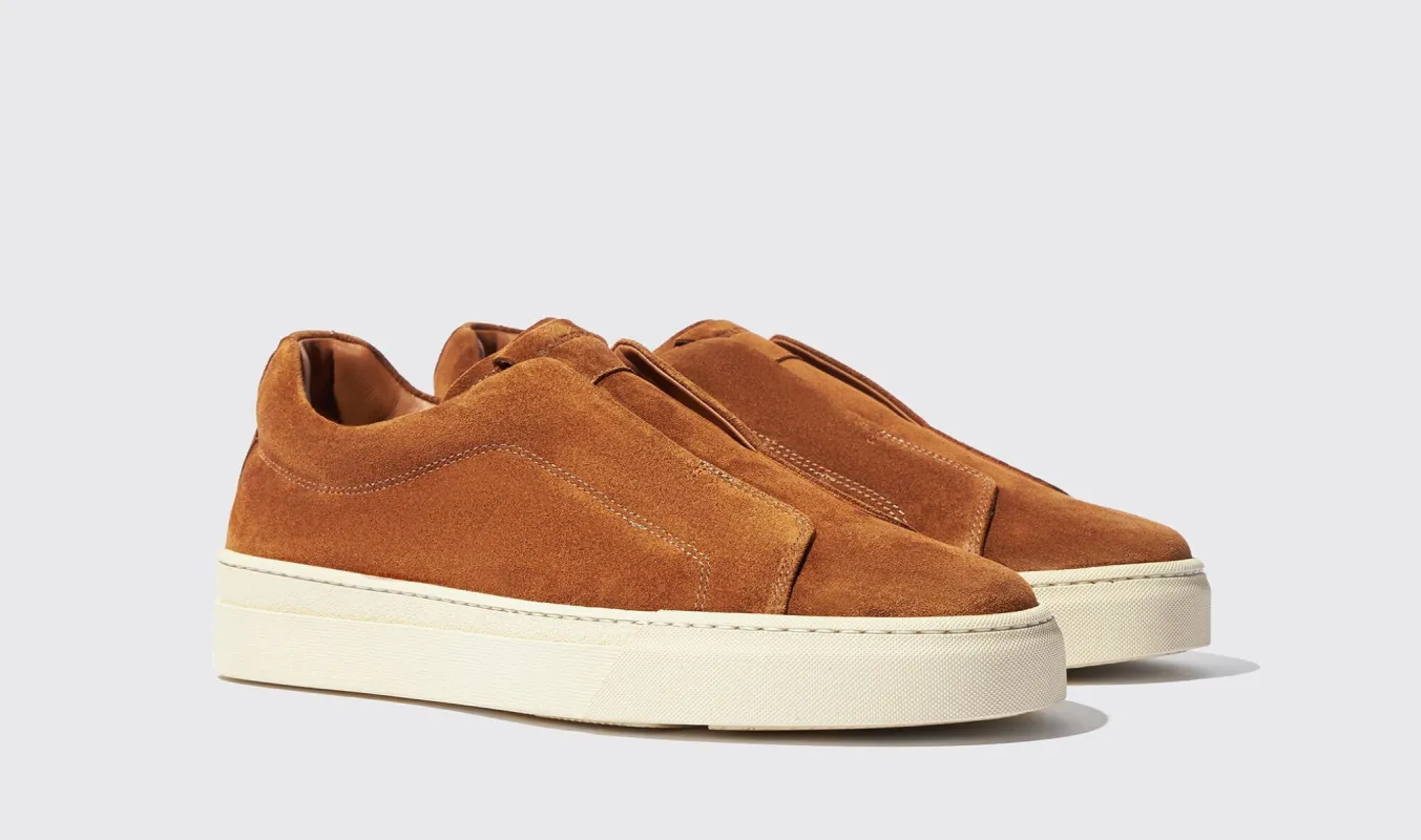 Brown Leather Surge Slipon Sneakers - Summer 2024 Collection sold by Costoso Italiano