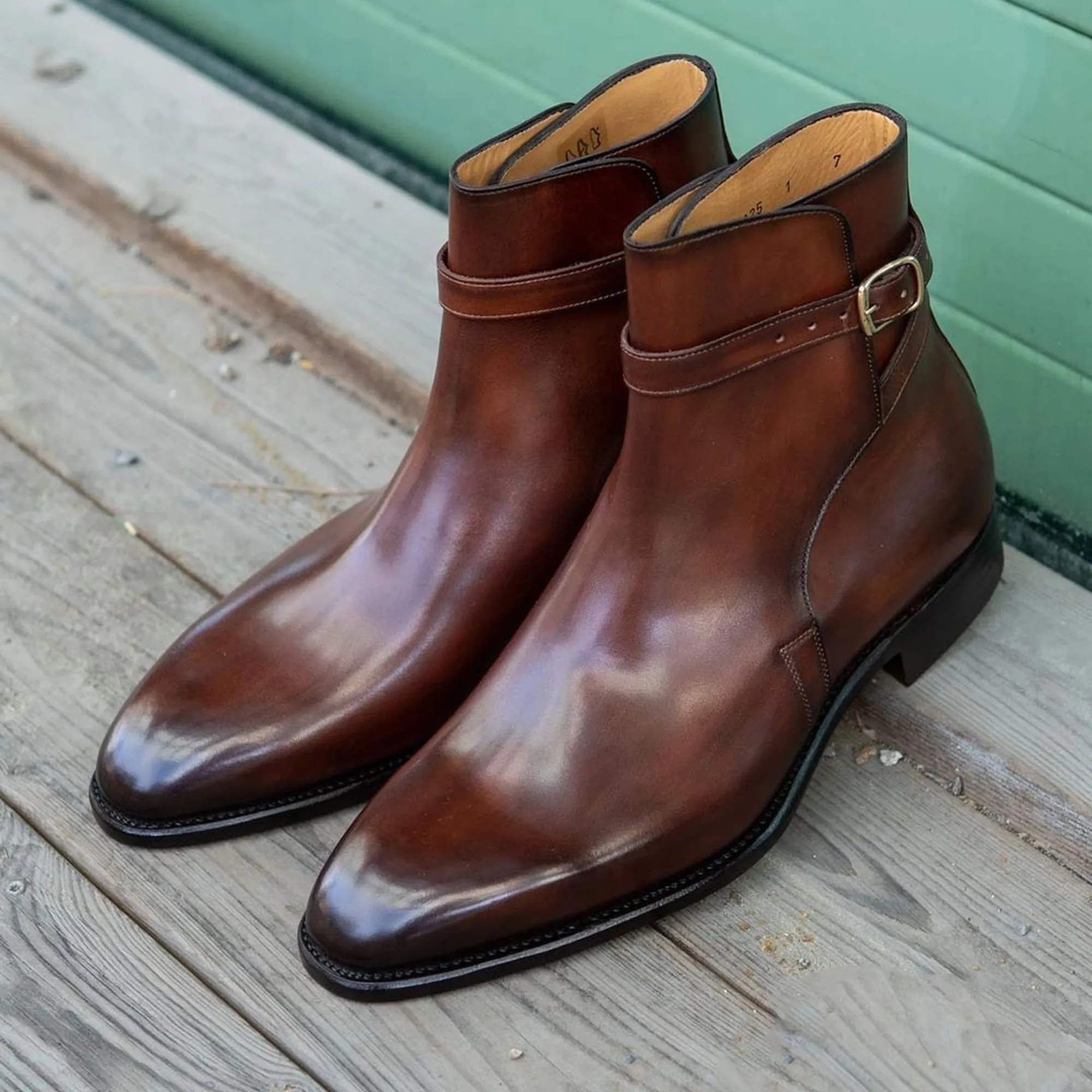 Brown Leather Lovech Jodhpur Boots sold by Costoso Italiano