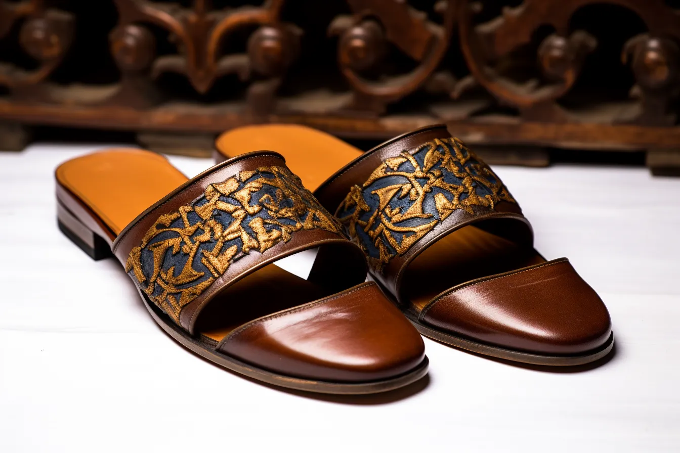 Brown Leather Peshawari Loafers | Wedding Shoes for Groom | Shoes for Haldi Mehendi Sangeet - Wedding Essentials sold by Costoso Italiano
