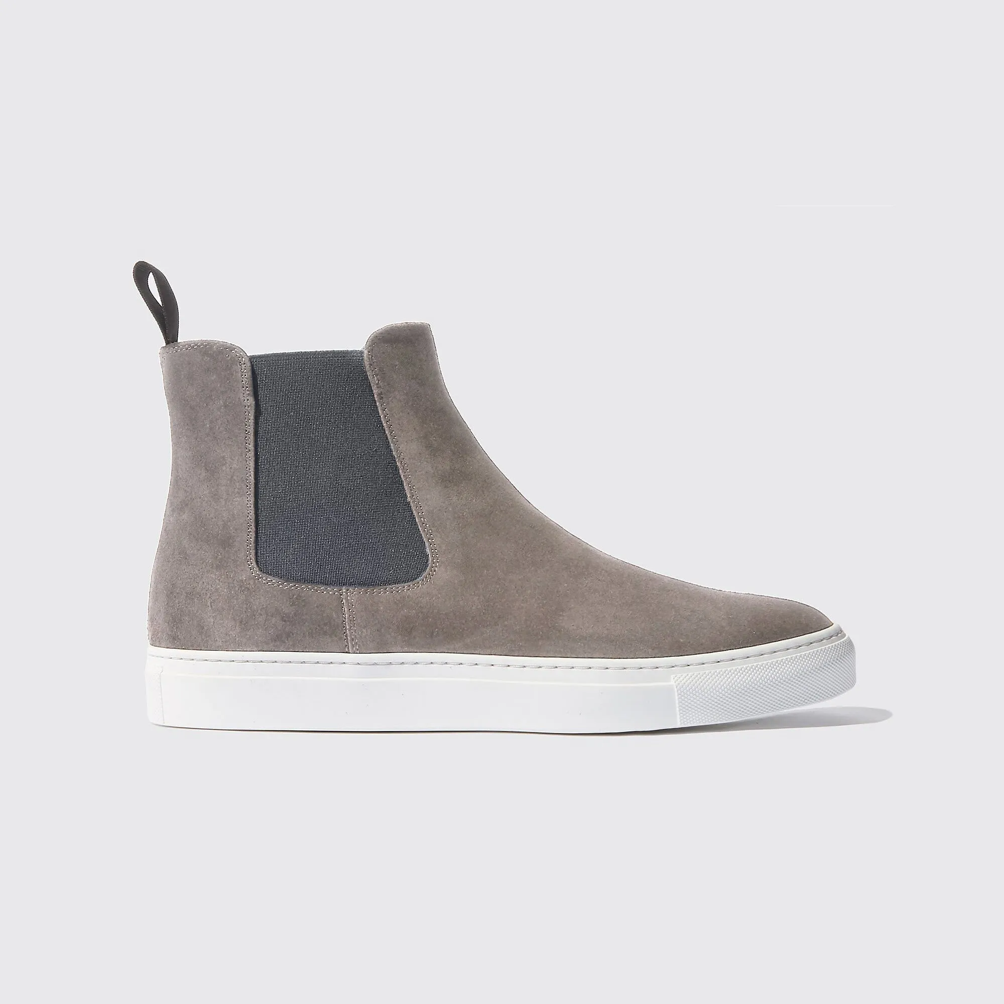 Grey Suede Kevin High Top Chelsea Sneaker Boots - AW24 sold by Costoso Italiano product image thumbnail 2