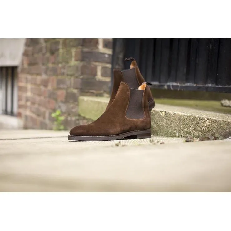 Flat Feet Shoes - Brown Suede Fenland Slip On Chelsea Boots with Arch Support sold by Costoso Italiano product image thumbnail 5