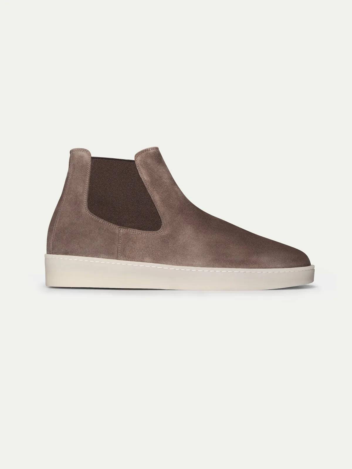 Grey Suede Caleros Chelsea Boots with White Sole - Summer 2024 Collection sold by Costoso Italiano product image thumbnail 3