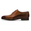 Flat Feet Shoes - Tan & Brown Leather Darien Brogue Oxfords with Arch Support sold by Costoso Italiano