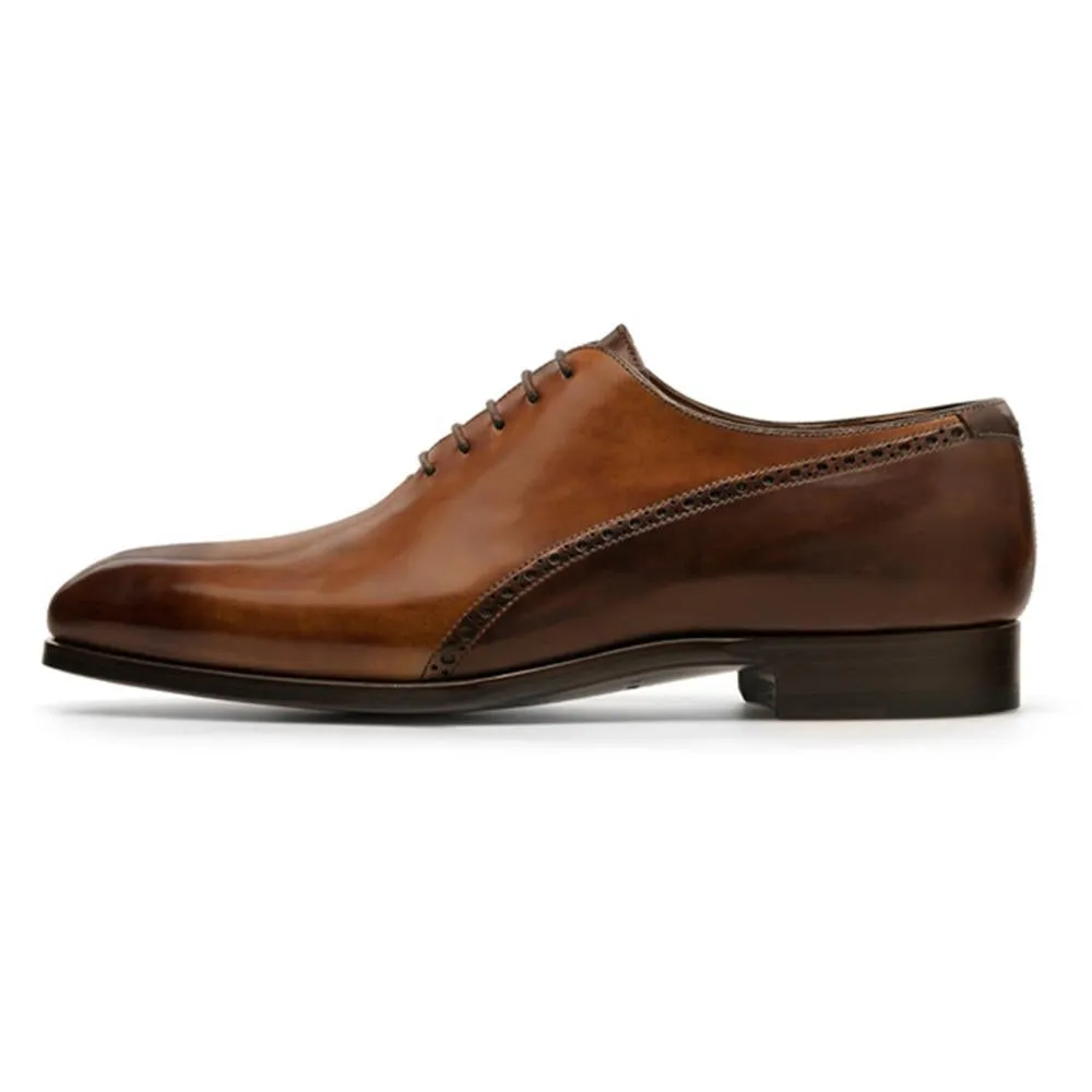 Flat Feet Shoes - Tan & Brown Leather Darien Brogue Oxfords with Arch Support sold by Costoso Italiano product image thumbnail 2