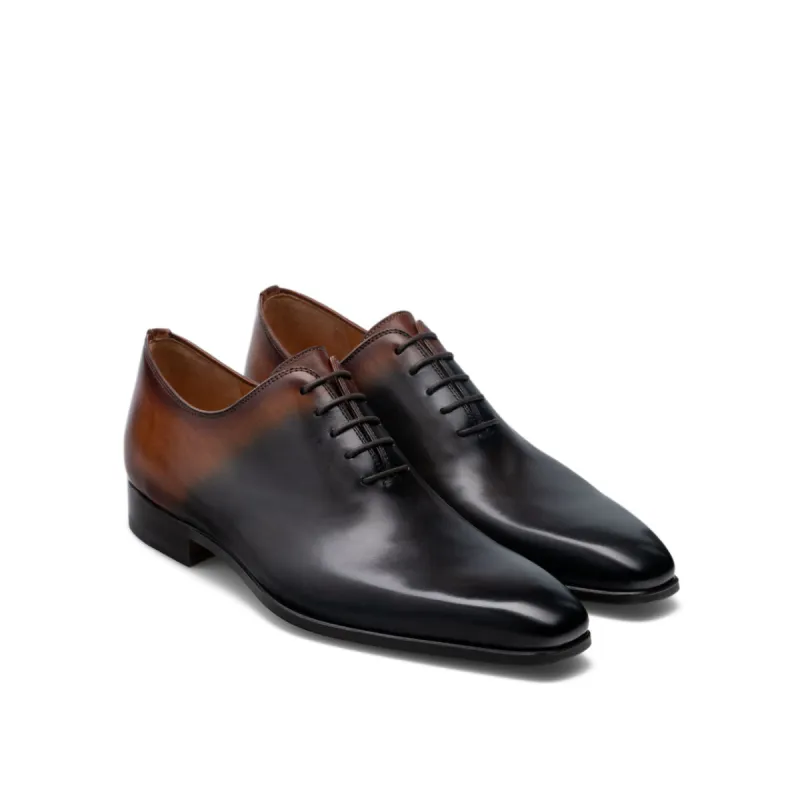 Height Increasing Black & Brown Leather Tasmania Oxfords sold by Costoso Italiano