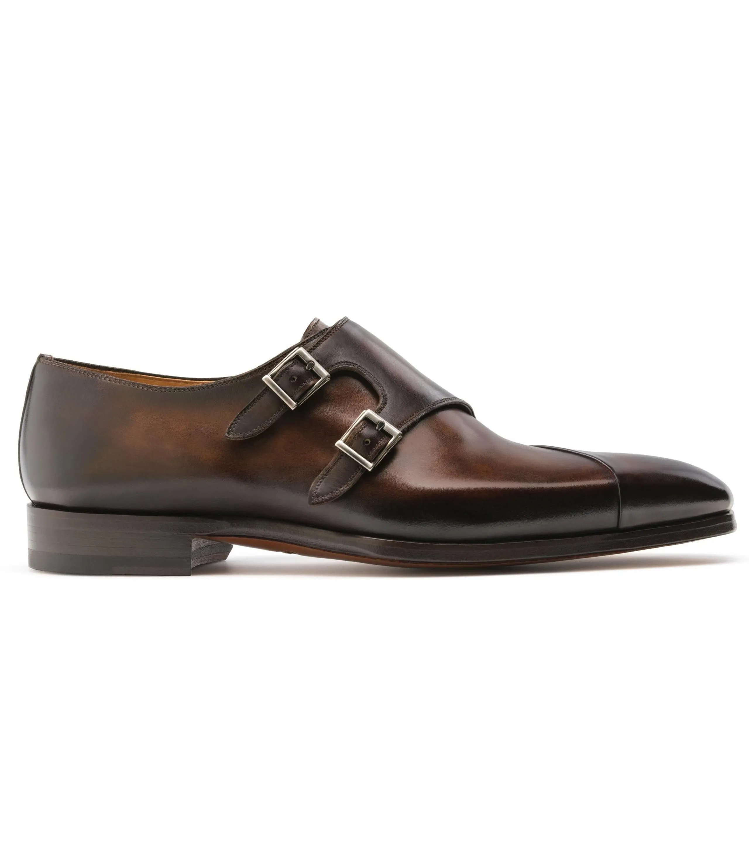 Brown Leather Nycoshy Monk Strap Shoes sold by Costoso Italiano product image thumbnail 2