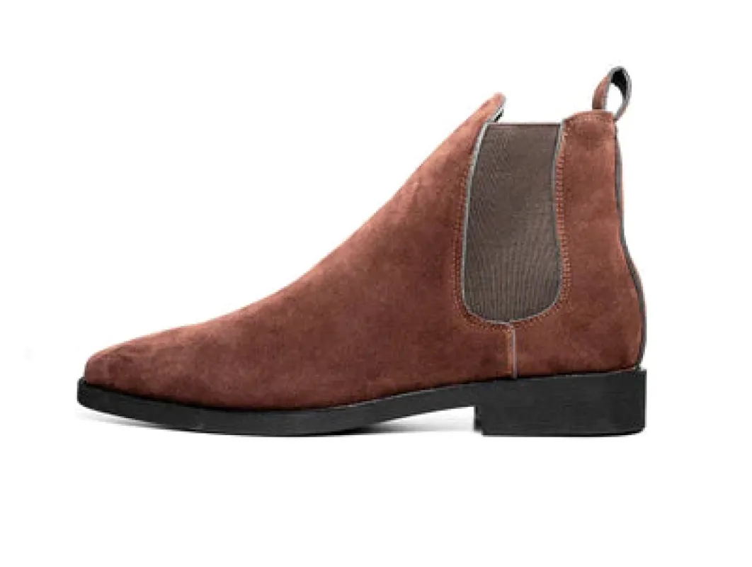 Brown Suede Leather Astorga Toecap Chelsea Boots - Summer 2024 Collection sold by Costoso Italiano