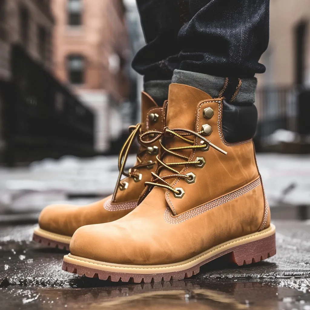 Tan Leather Ariete Ankle Rugged Lace Up Combat Hiking Boots with Chunky Track Sole sold by Costoso Italiano