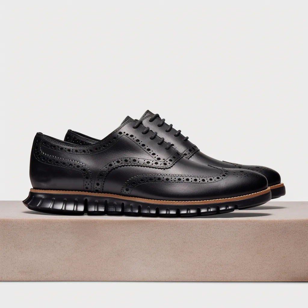 Black Leather Everett Lace Up Oxfords with Black Hybrid Sole - SS23 sold by Costoso Italiano