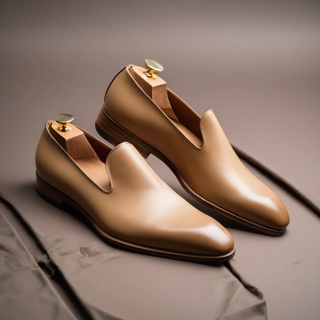 Cream Leather Boreas Minimalist Loafers sold by Costoso Italiano