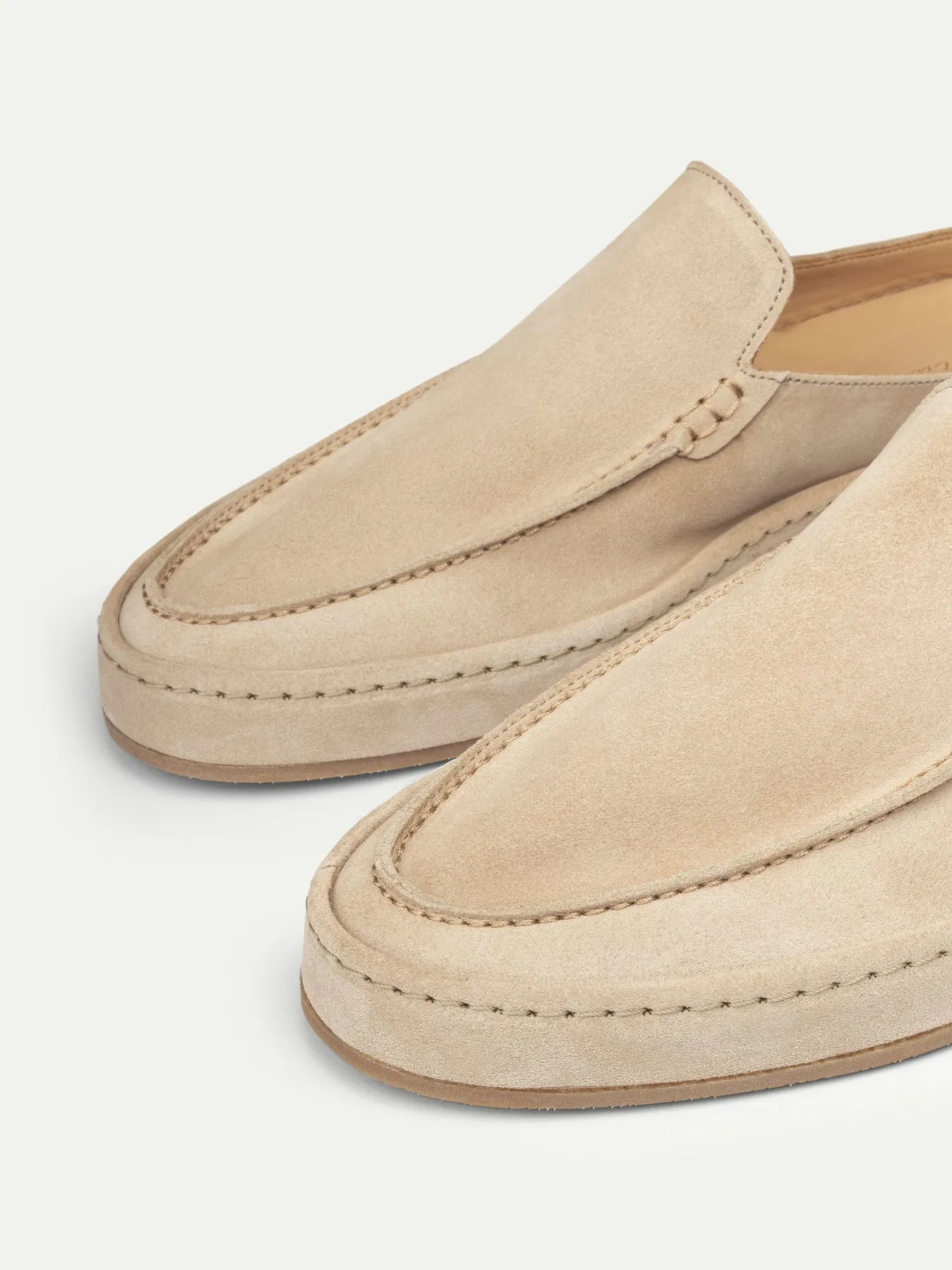 Beige Suede Celeste Calm Mule Loafers - AW24 Casual Shoes Collection sold by Costoso Italiano product image thumbnail 4
