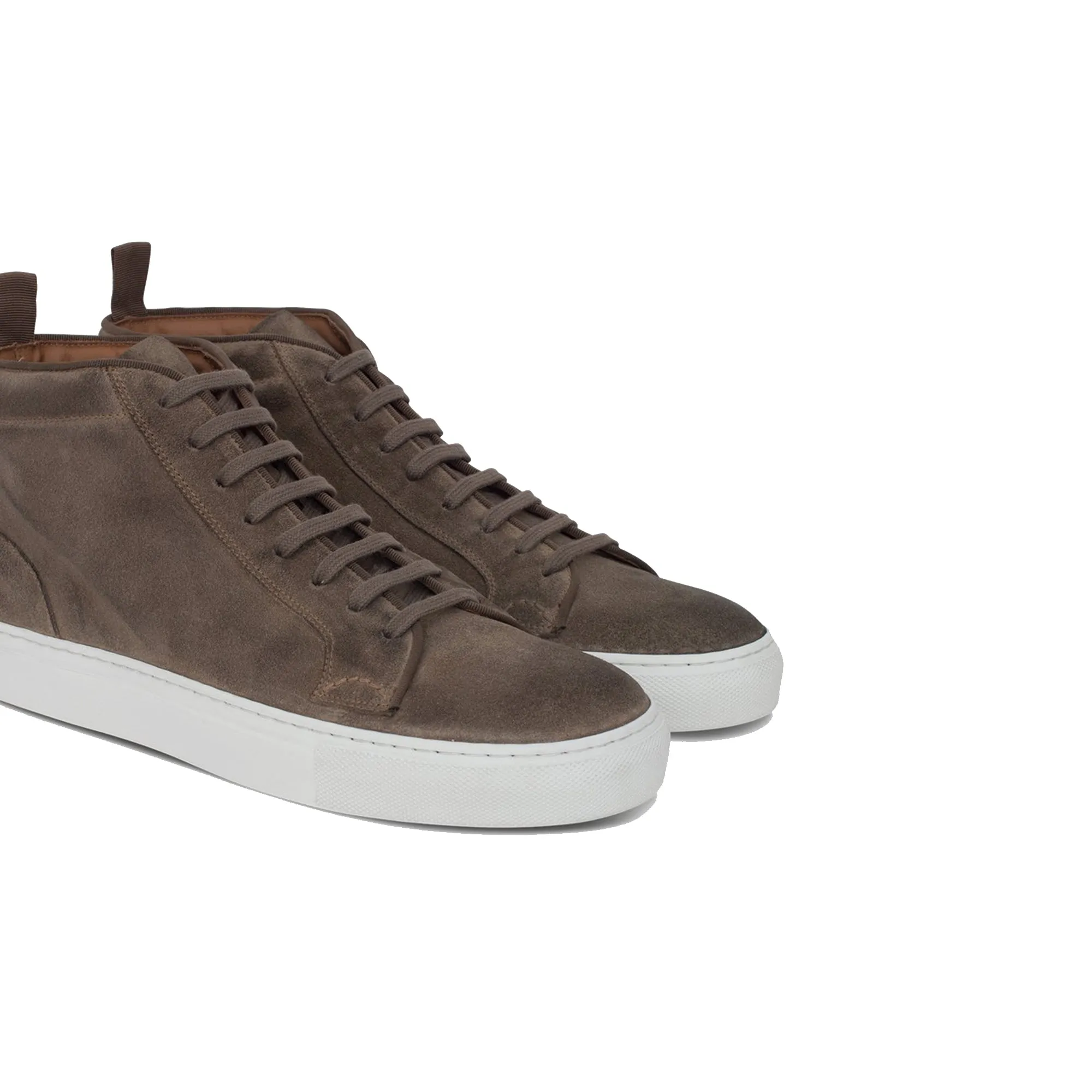 Height Increasing Biege Suede Leather Angus Sneaker Boots sold by Costoso Italiano product image thumbnail 2