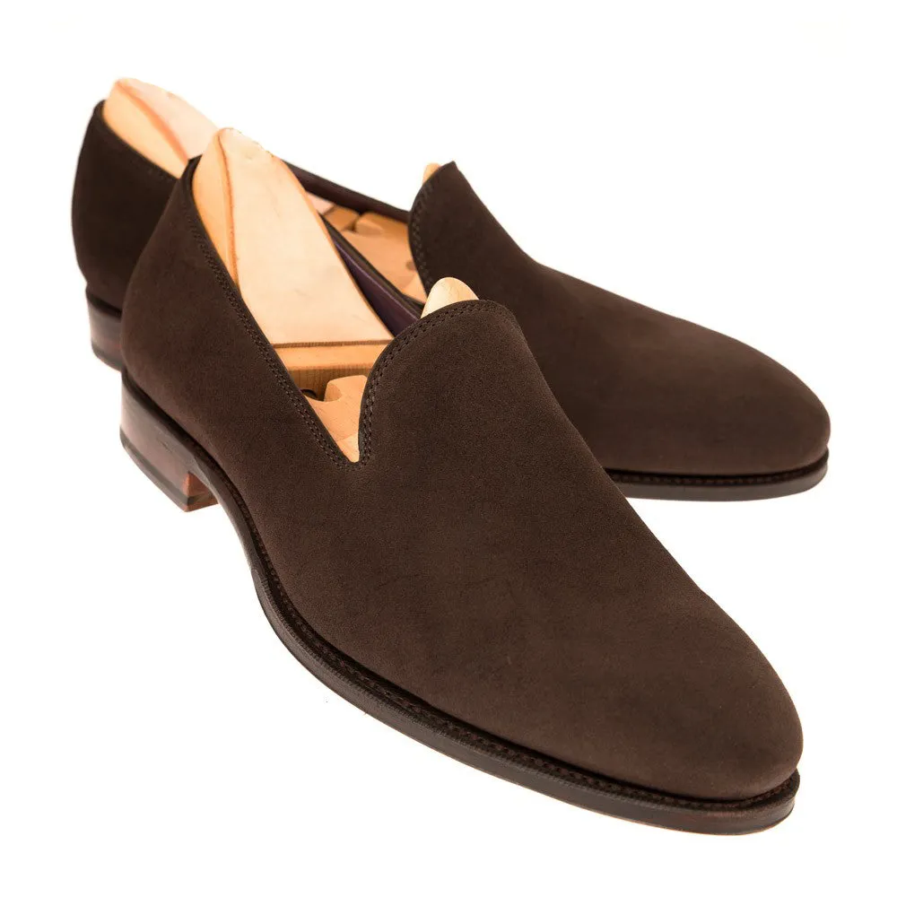 Height Increasing Brown Suede Corby Loafers sold by Costoso Italiano