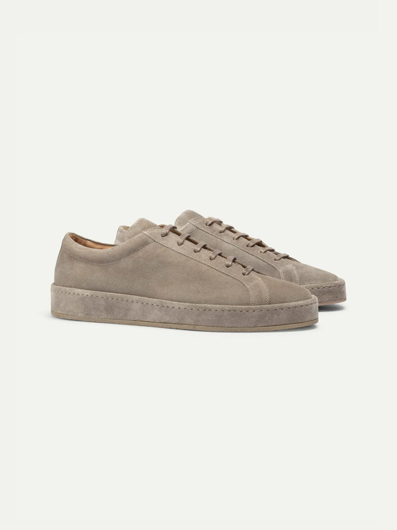 Grey Suede Eirene Lace Up Sneakers - AW24 sold by Costoso Italiano product image thumbnail 2
