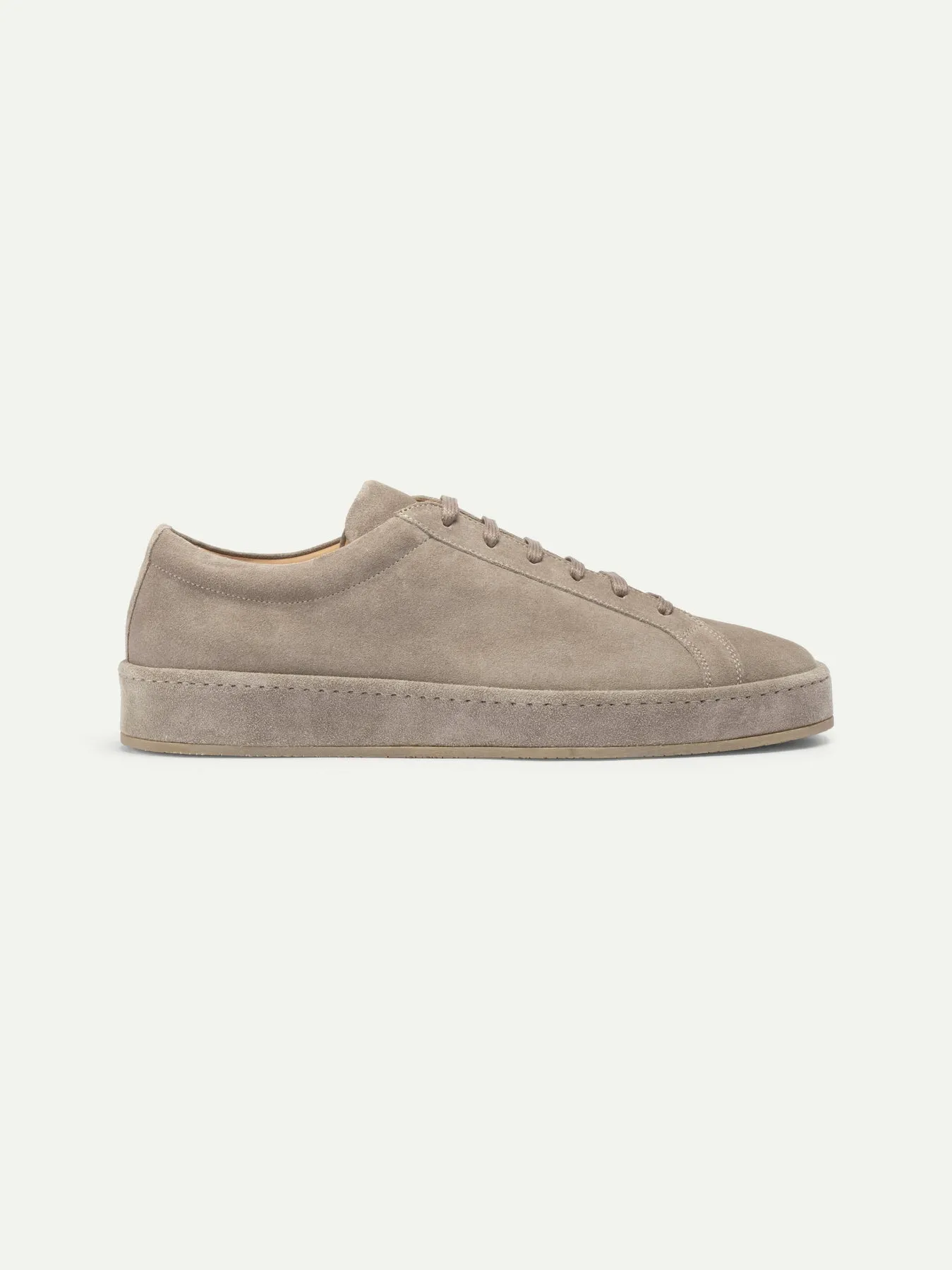 Grey Suede Eirene Lace Up Sneakers - AW24 sold by Costoso Italiano product image thumbnail 3
