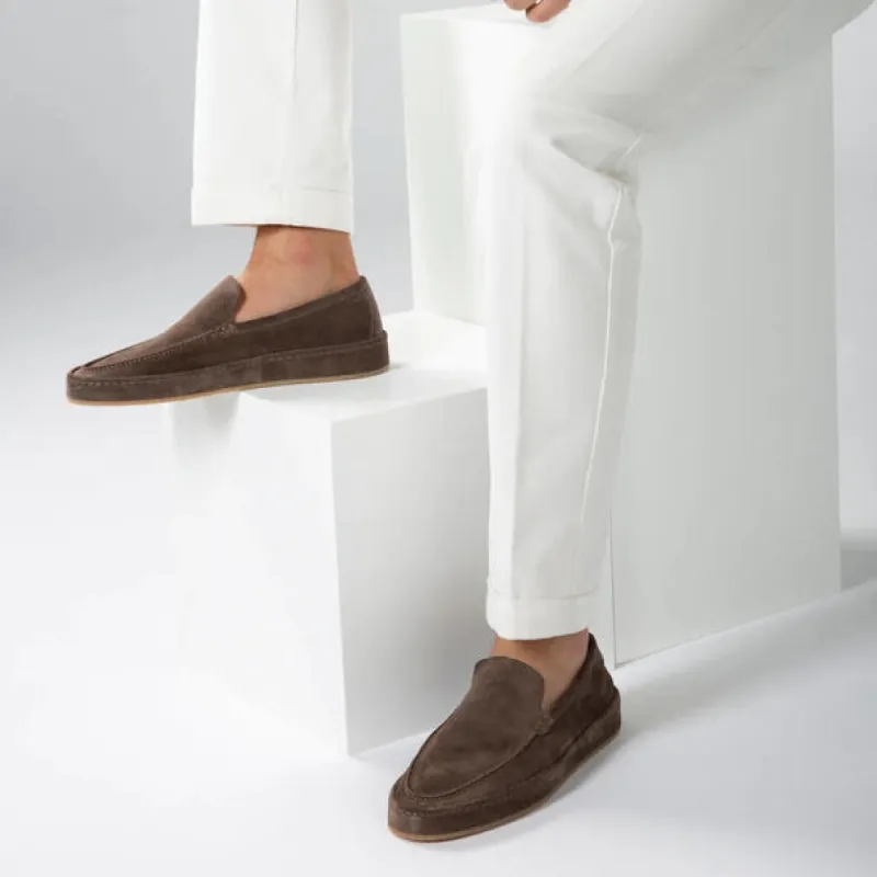 Brown Suede Freya Calm Loafers - AW24 sold by Costoso Italiano