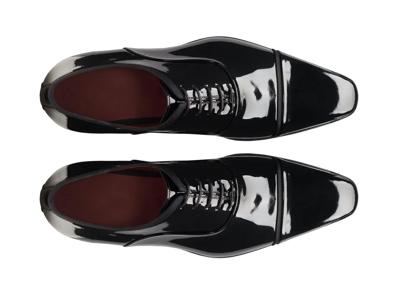 Black Patent Leather Maubara Lace Up Oxfords sold by Costoso Italiano product image thumbnail 3