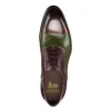 Height Increasing Olive Green and Wine Burgundy Leather Woodford Balmoral Toe Cap Oxfords sold by Costoso Italiano
