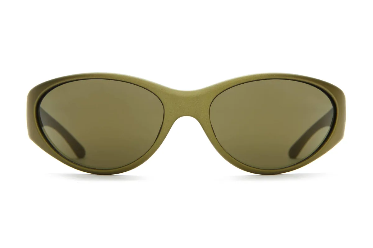 The Warp Zone - Metallic Olive sold by Crap Eyewear