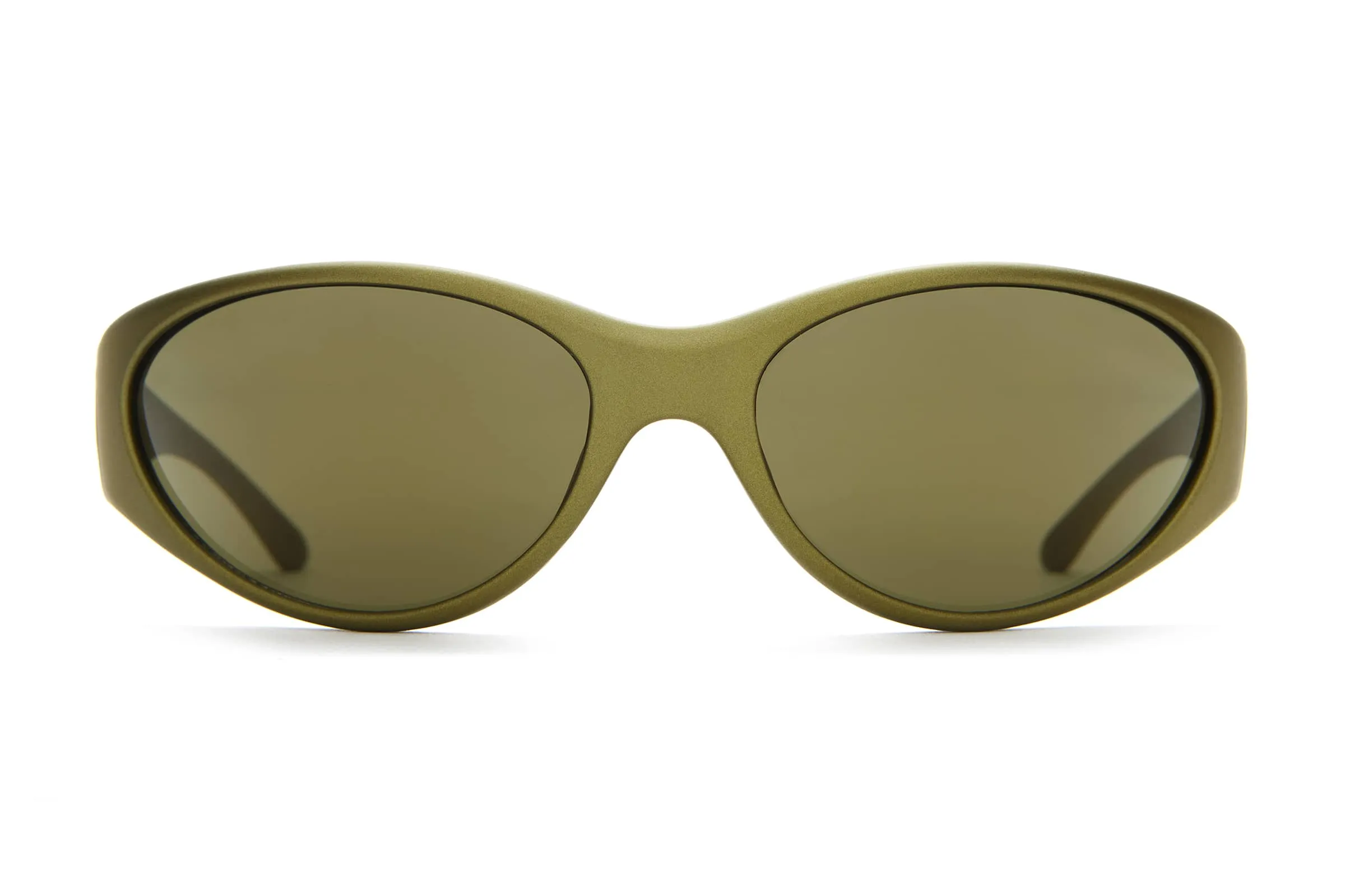 The Warp Zone - Metallic Olive sold by Crap Eyewear
