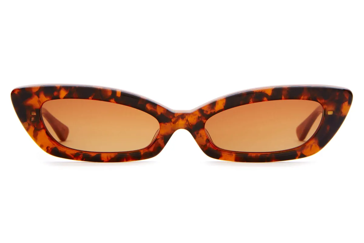 The Oliver by Emma Chamberlain - Bronze Glitter Tortoise sold by Crap Eyewear