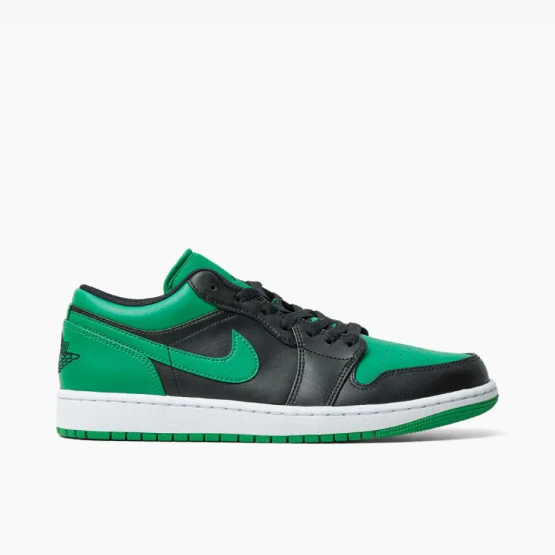 Jordan 1 Low Black / Black - Lucky Green sold by Livestock